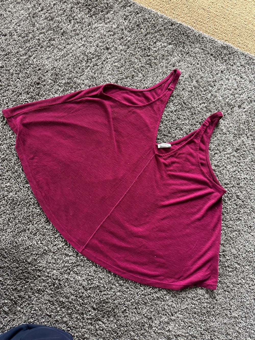 Intimately by Free People Flowy Scoop Tank Top - Berry SMALL